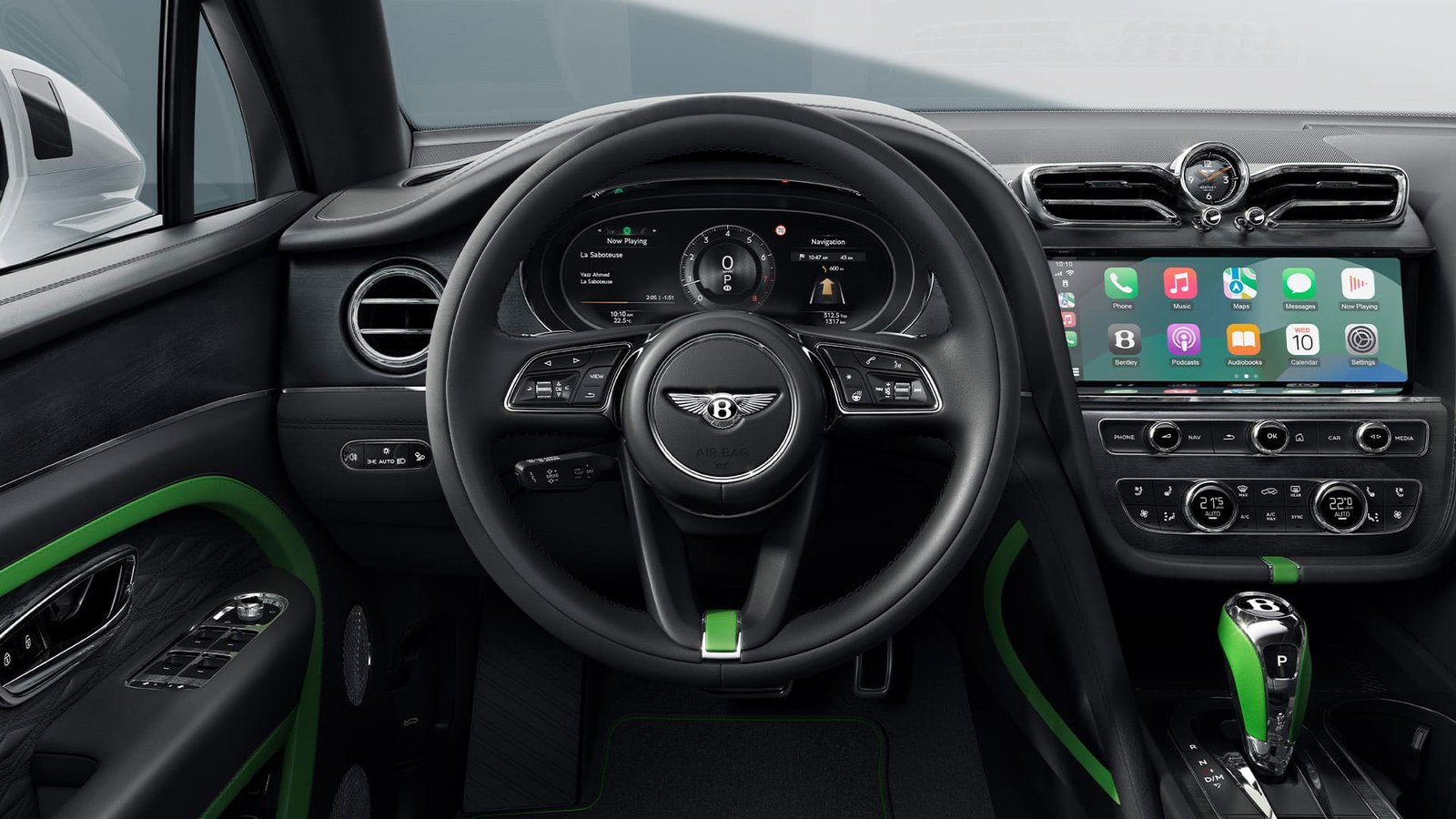 المقصورة الداخلية الفاخرة لـ بنتلي بنتايجا 2025 مع تفاصيل