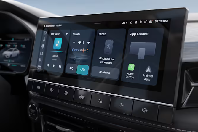 شاشة المعلومات الترفيهية في MG 5